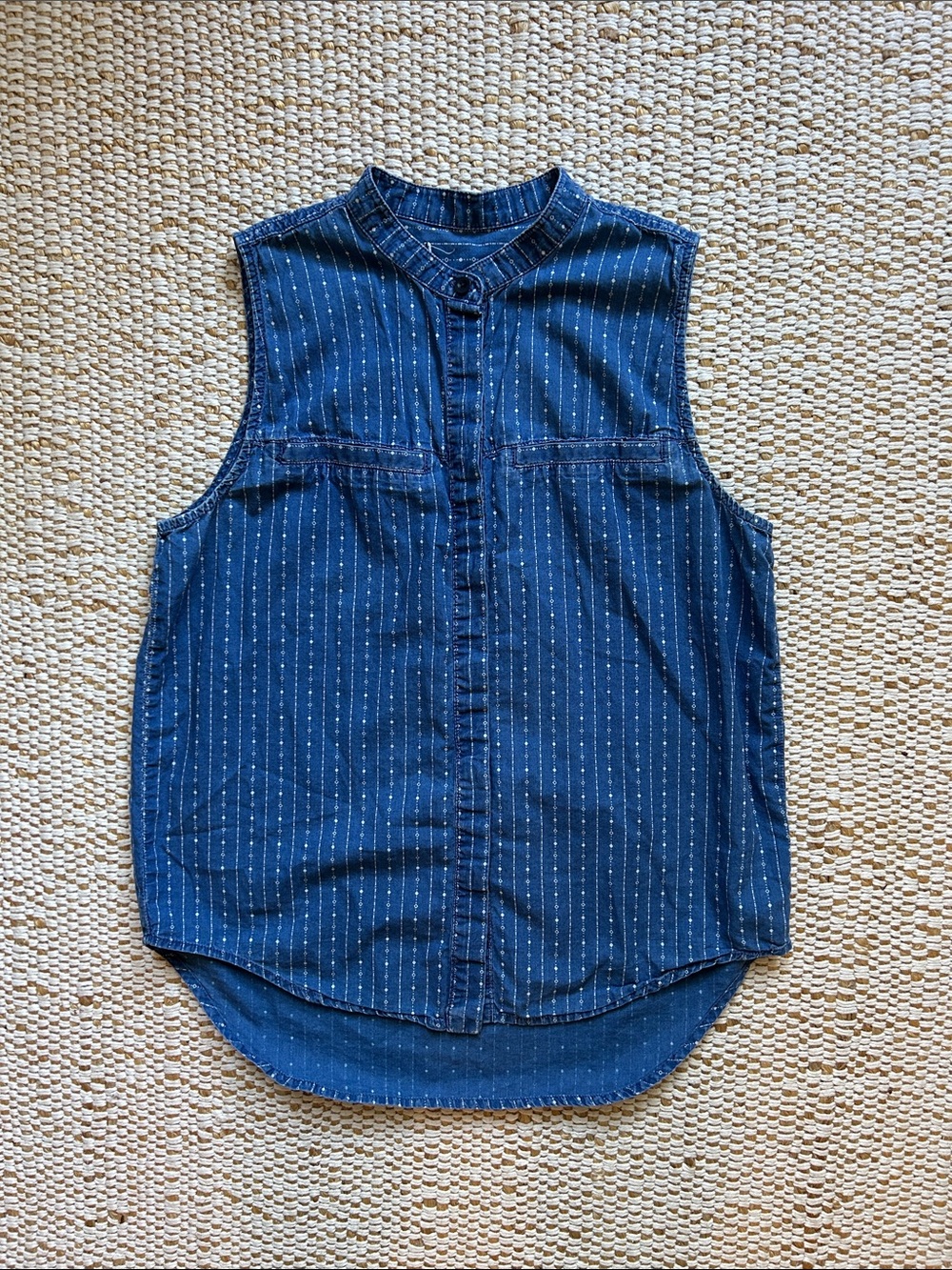 Madewell sleeveless print blouse